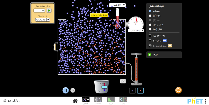 ویژگی‌های گاز